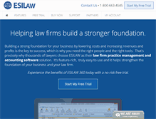 Tablet Screenshot of esilaw.com